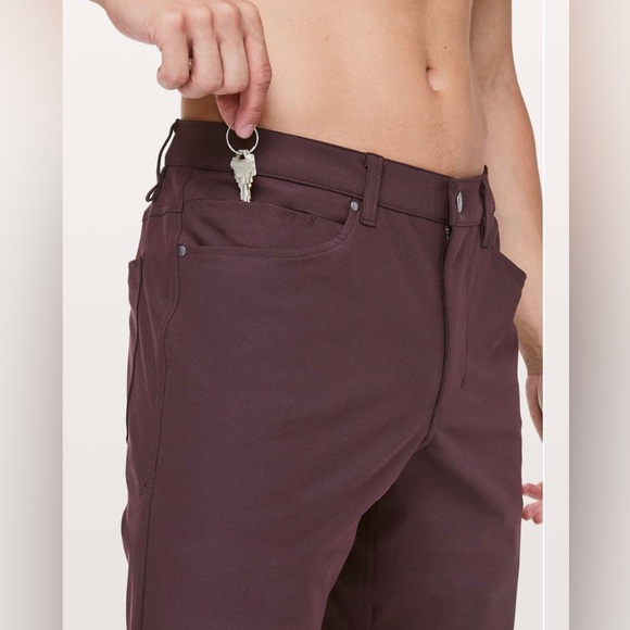 Lululemon Men’s ABC Classic Pant,Size-32” x 33”,Color-Black Plum - Picture 4 of 14